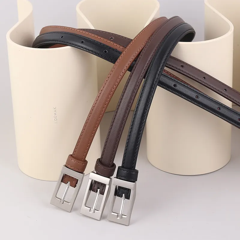 Metal Buckle Leather Belt